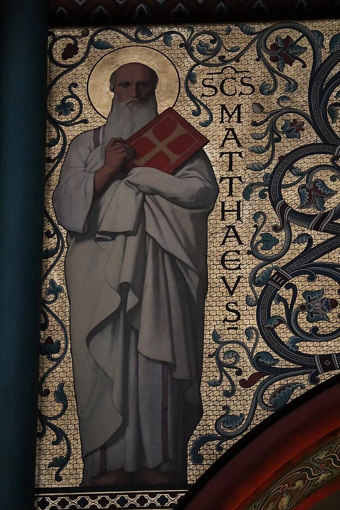 Hippolyte Flandrin - Murales dell'Abbazia di Saint, Germain, des, Prés, Apostolo Matteo